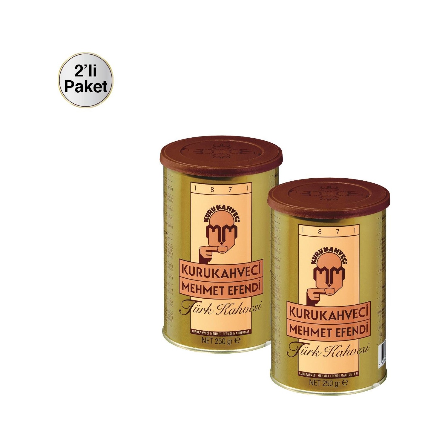 Kuru Kahveci Mehmet Efendi Kahve Teneke 250 gr x 2 Fiyatı