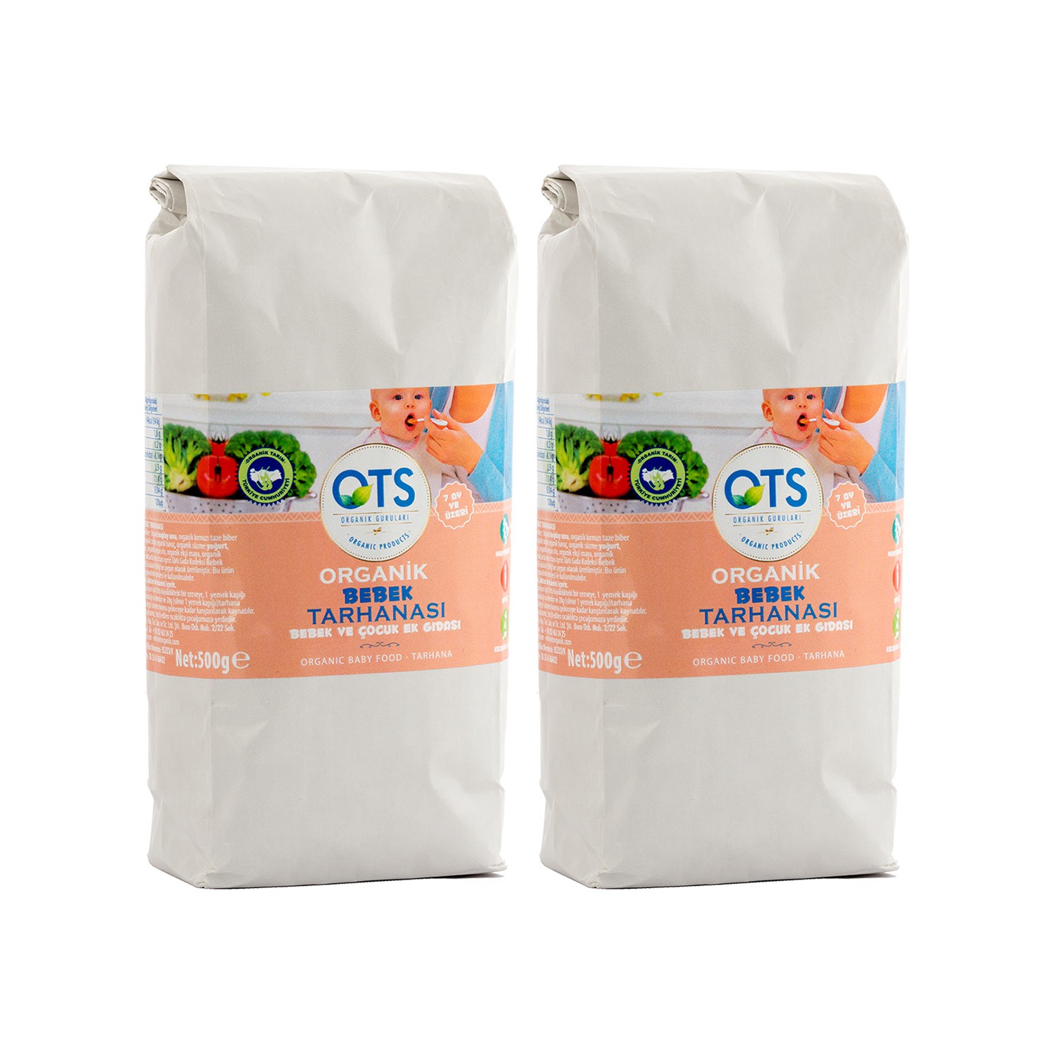 Ots Organik Bebek Tarhanası 500 gr 2�li Set Fiyatı
