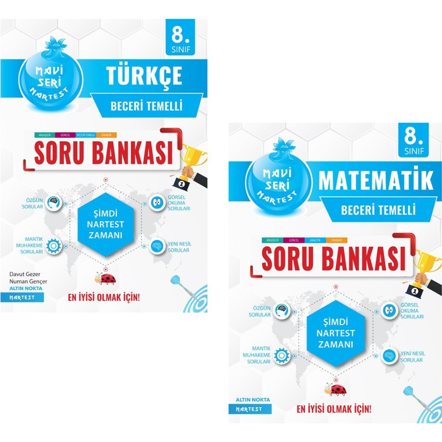 Nartest 8. Sınıf Türkçe Ve Matematik Soru Bankası Kitabı Ve Fiyatı