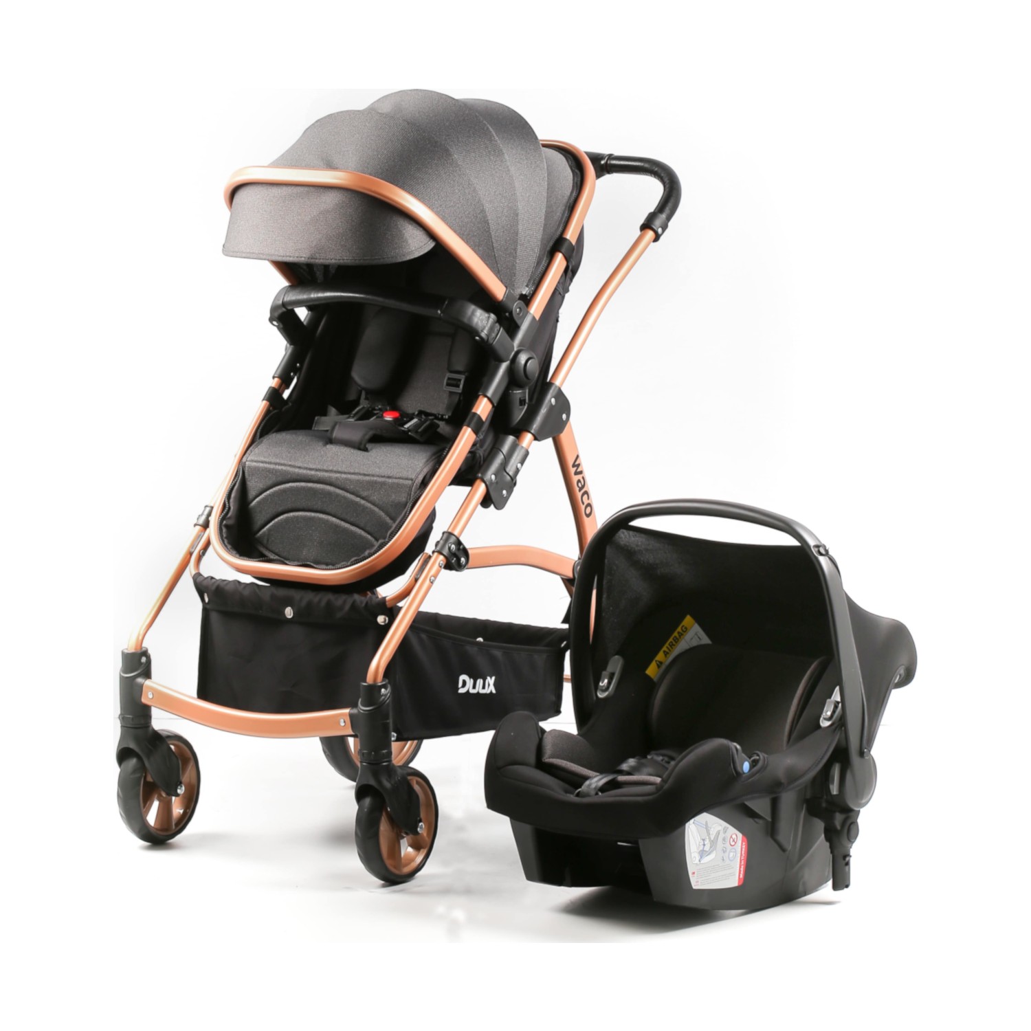 Duux Waco Bebek Arabası Gold Antrasit Fiyatı Taksit