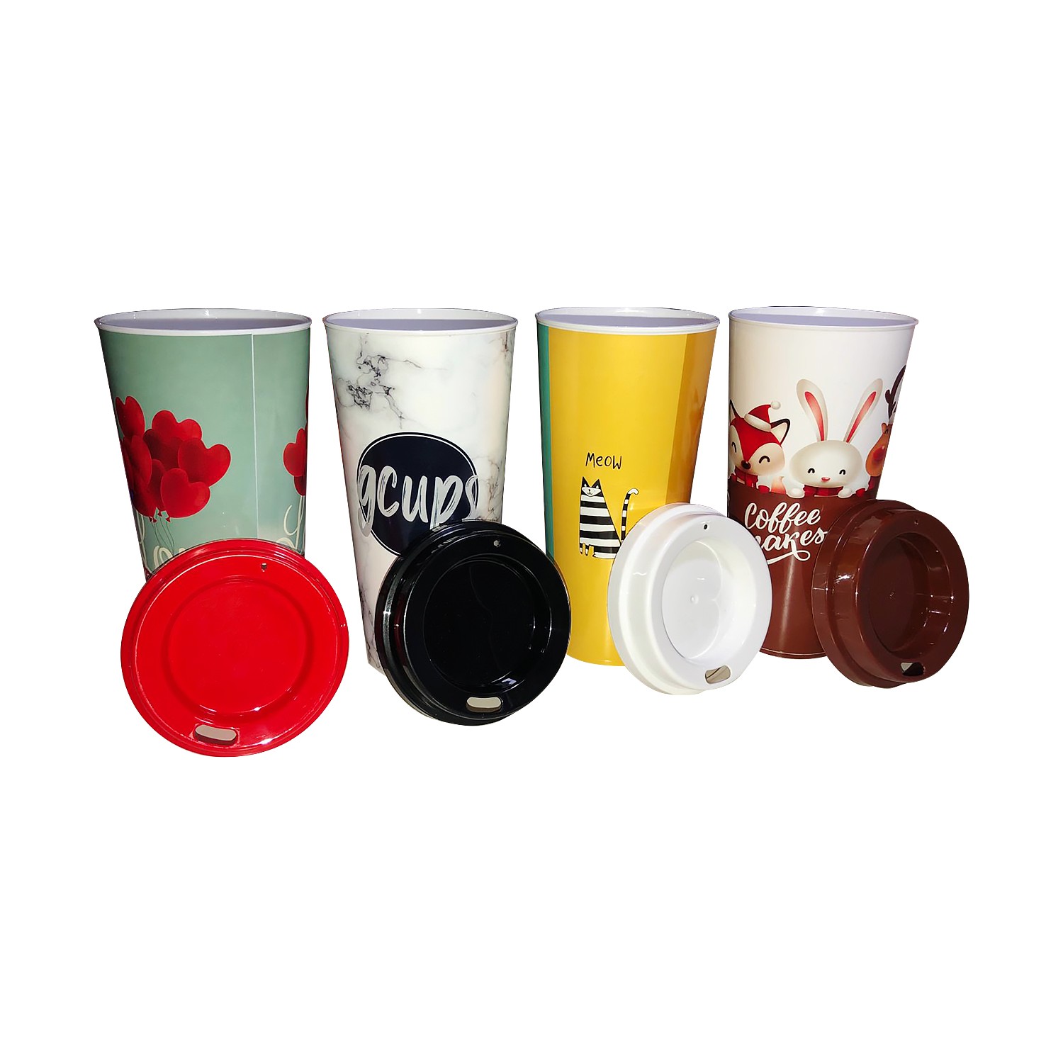 Dereli Matbaa Gondol Plastik Kapaklı Kahve Bardağı 4�lü 600 Fiyatı