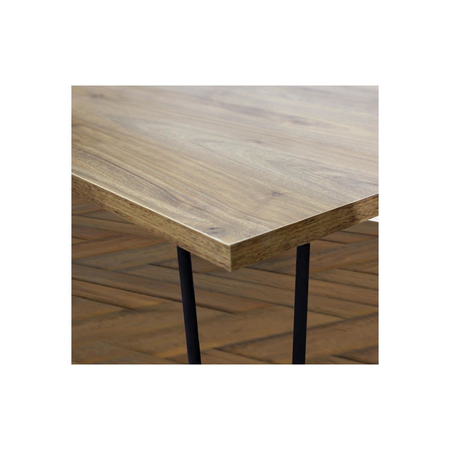 Chic Life Muscida Metal Ayaklı Çalışma Masası Ceviz 110 x