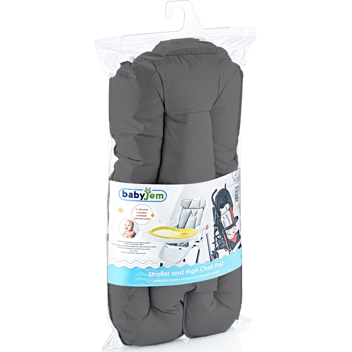Babyjem Puset Ve Mama Sandalyesi Minderi Koyu Gri Fiyatı