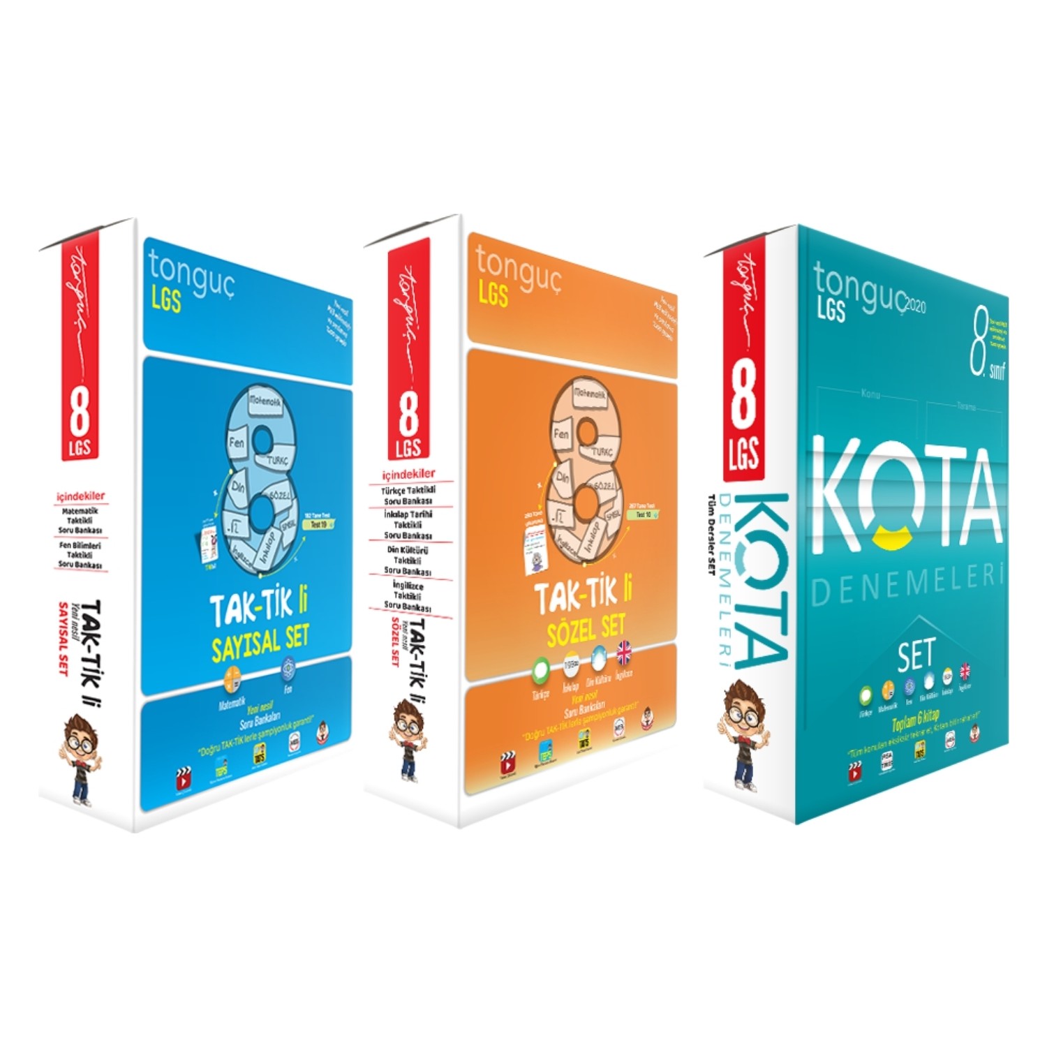 Tonguc 8 Sinif Tum Dersler Kota Deneme Taktikli Soru Bankasi Kitabi