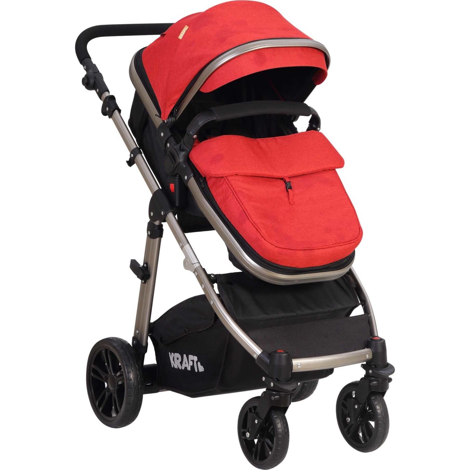 Kraft City Travel Sistem Bebek Arabası Kırmızı Fiyatı