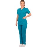 Emel Tekstil Dr Hemşire Petrol Mavisi Forma Cerrahi Takım Uniforması