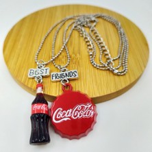 Şeker Ofisi Best Friends Bff 2'li Zincir İpli Kolye Kola Kapak