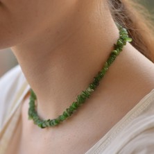 Taş Sandığı Yeşim Taşı Şekilsiz Kolye - Kanada Yeşimi