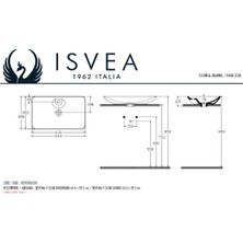 Isvea Sistemay Clear S&s Tezgahüstü Lavabo 65 cm Siyah