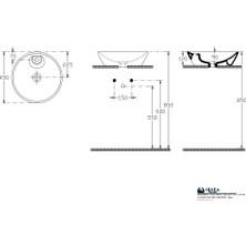 Isvea Sistemay Soft Tezgahüstü Lavabo 45 cm Fildişi