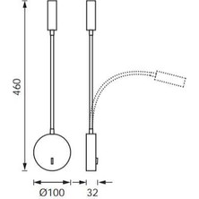 Jupiter Yatak Başı LW503 S Aplik
