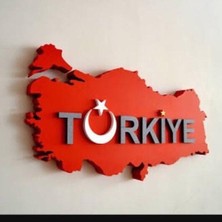 Duru Strafor Kabartma Yazılı Strafor Dekoratif Türkiye Haritası