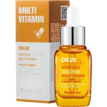 Farmstay Multi Vitamin C Dr.v8 Ampül - Canlılık Enerji Beyazlatma ve 30 ml