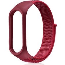 Case 4U Xiaomi Mi Band 6 / Mi Band 5 Akıllı Bileklik Silikon Hasır Kordon Pembe