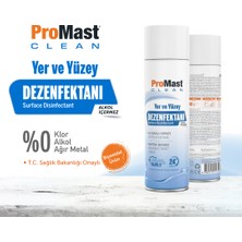 Promast Clean Alkolsüz Su Bazlı Ekolojik Yer ve Yüzey Dezenfektanı 300ml Sprey