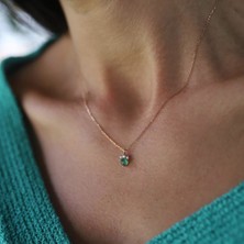 By Golden House Yeşim Jade Taç Kolye