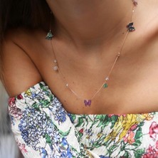 By Golden House Büyük Boy Kelebek Vadisi Kolye