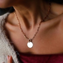 By Golden House Ataç Madalyon Kolye