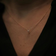 By Golden House Pırlanta Mini Tektaş Kolye