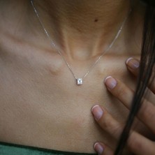 By Golden House Pırlanta Baget Koronet Kolye