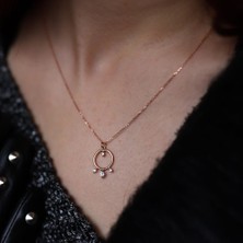 By Golden House Tohum Taşlı Pırlanta Kolye