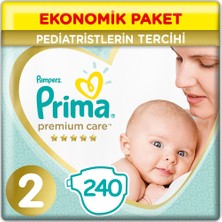 Prima Premium Care Bebek Bezi 2 Beden Yenidoğan 4-8 Kg (4*60) 240  4-8 Kg