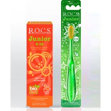 Rocs Junior  Meyveli Gökkuşağı Diş Macunu ve Diş Fırçası Seti