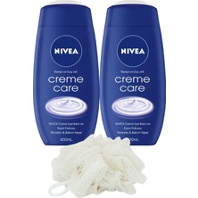 Nıvea Duş Creme Care  Duş Jeli 400ML x 2 + Lif