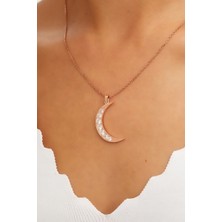 Belinda Rose Kaplama Yarım Ay Kolye
