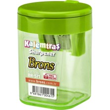 Brons Kalemtraş Hazneli Silindir BR-571 Yeşil
