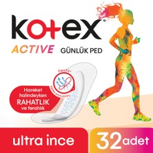 Kotex Active Ultra İnce Günlük Ped 32'li