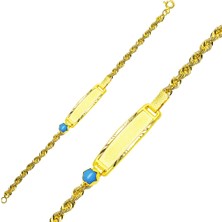 Lilarote Isim Yazılabilir Bebek Künyesi