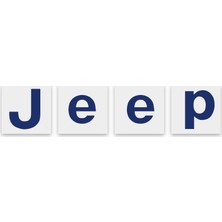 Ipg Jeep Wrangler 2015 - 2018 Ön Jeep Amblem Sticker (Lacivert)