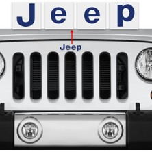 Ipg Jeep Wrangler 2015 - 2018 Ön Jeep Amblem Sticker (Lacivert)