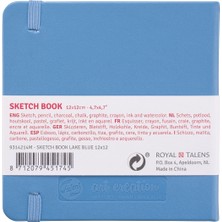 Talens Artcretıon Eskiz Bloğu 140 gr 12 x 12 cm Göl mavisi