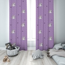 Mekta Home  Pegasus Desen Çocuk Odası Bebek Odası  Fon Perde 1 Kanat MKT-055