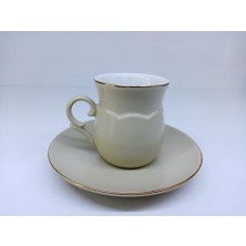 Schafer Viva Porselen 6 Kişilik Kahve Fincan Takım Bej ASO01