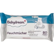 Babydream Bebek Islak Mendil Normal Cilt, Aloe Veralı ve Papatya Özlü 2 x 80'li