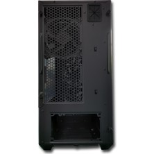 Lunatic Orkinos Mesh Panel Dikey Ekran Kartı Takılabilen 4 RGB Fanlı mATX Bilgisayar Kasası