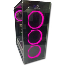 Lunatic Albatros 4 RGB Fan Tamperli Cam mATX Bilgisayar Kasası