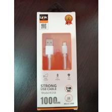 Linktech LCA558 Micro USB Şarj ve Data Kablosu 1 mt