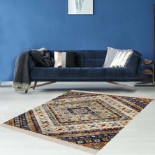 Bona Fortuna Kilim Desenli Etnik Dijital Baskı Yıkanabilir Otantik Salon Halı ve Yolluk
