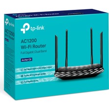 TP-Link Archer C6, AC1200 Mbps, MU-MIMO, 4 Gigabit LAN Bağlantı Noktası, Beamforming, WPA3, Access Point Modu, Ebeveyn Denetimleri, Dual-Band Wi-Fi 5 Router