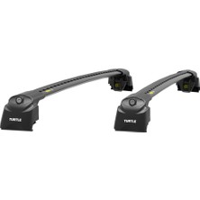 Turtle Air-2 Black Kit- Volkswagen Tiguan (II) Allspace Suv Tavan Taşıyıcı Ara Atkı Seti, Siyah, Uyumlu Model Yıl Aralığı 2017-2018-2019-2020-2021-2022