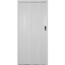 Sarpaş Katlanır Akordiyon Pvc Tek Kapı Camsız 72 x 220 cm Beyaz