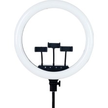 Ring LED Rl 21" 220V Girişlitelefon Tutacaklı Uzaktan Kumanda Çantalı Selfie Işığı 3'lü