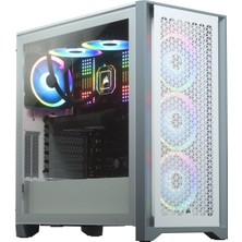 Corsair BKC-1201 4000D Airflow Tempered Glass Mid-Tower Beyaz Bilgisayar Kasa CC-9011201-WW