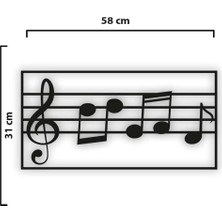 Onca Müzik Notalı Duvar Süsü Tablo