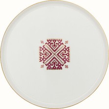 Porland Arabesque Desen Düz Tabak 21cm