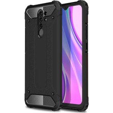 Kilifone - Xiaomi Redmi 9 - Kılıf Çift Katman Zırh Tank Crash Military Kapak